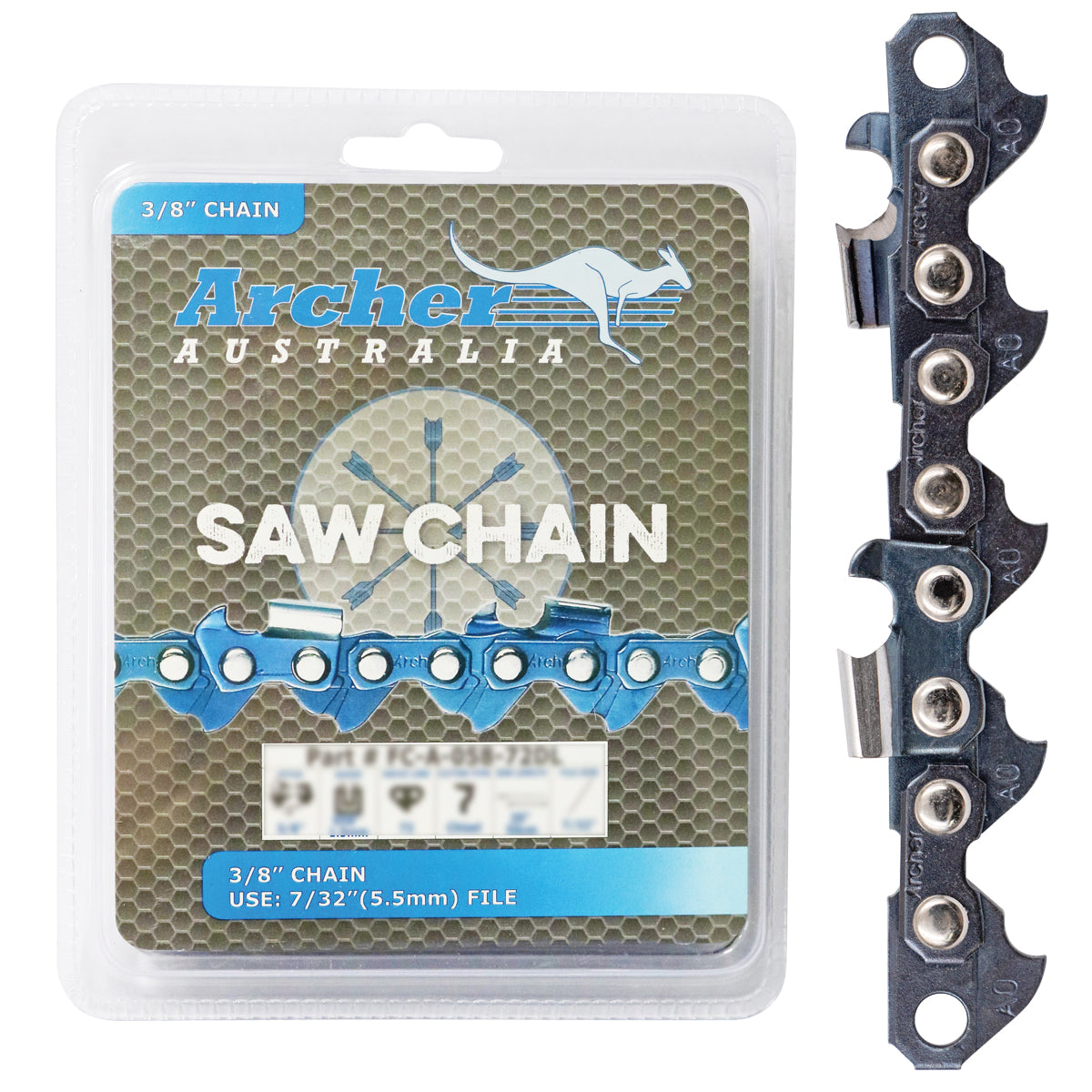 Chain Loop Semi Chisel - 3/8", .050", 68DL By Jakmax - 050-68DL - featured image
