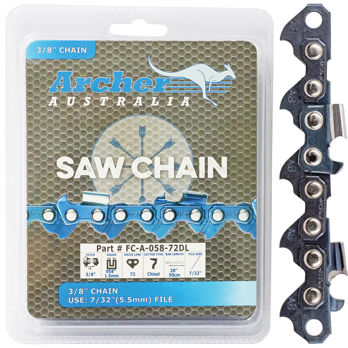 Chainsaw Chain - 3/8", .058", Semi Chisel 100ft, Ripping By Jakmax - 058-100R-RP - featured image
