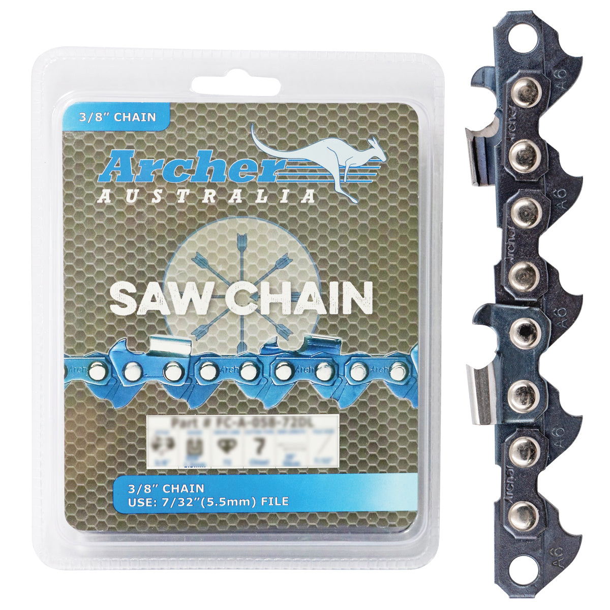 Chain Loop Semi Chisel - 3/8", .063", 66DL By Jakmax - 063-66DL - featured image