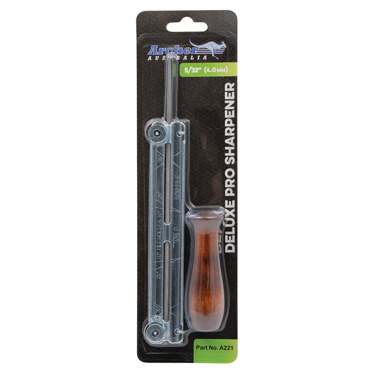 5/32'' DELUXE PRO SHARPENER - WOODEN HANDLE By Jakmax - L - featured image