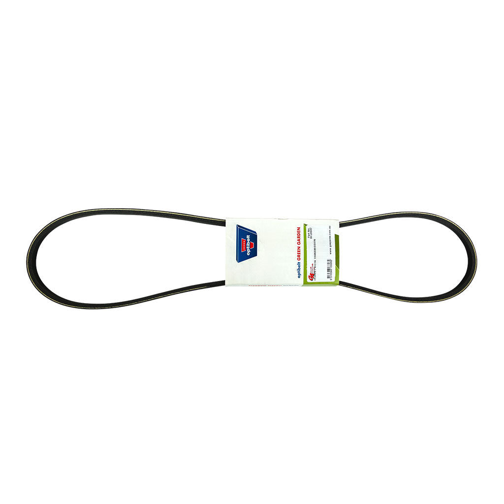 GASPARES raw edge transmission V-belt 13 mm x 1300 mm, SKU BEL8647, shown as a black rubber mower drive belt