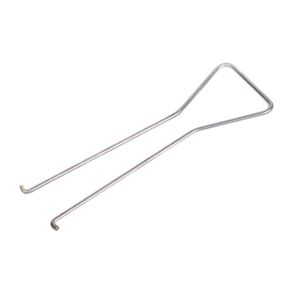 R&R BG206 two pronged stainless steel cup puller with spring action, shown as a bearing and seal extraction tool