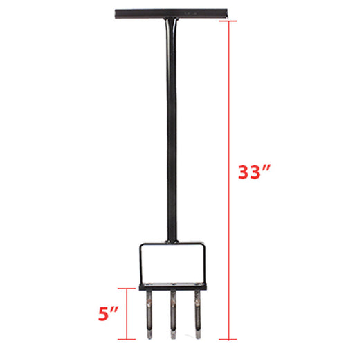 R&R 3 Pronged Hand Aerifier BG236 manual lawn tool with three metal prongs and handle
