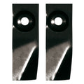 BLD4025 pair of 18 inch domestic swing-back lawn mower blades in retail skin pack with fitting instructions