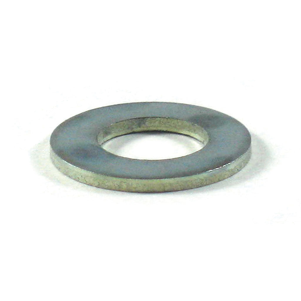 Pack of 3/8 inch flat washers, SKU BLH1421, shown as small round metal fastening rings