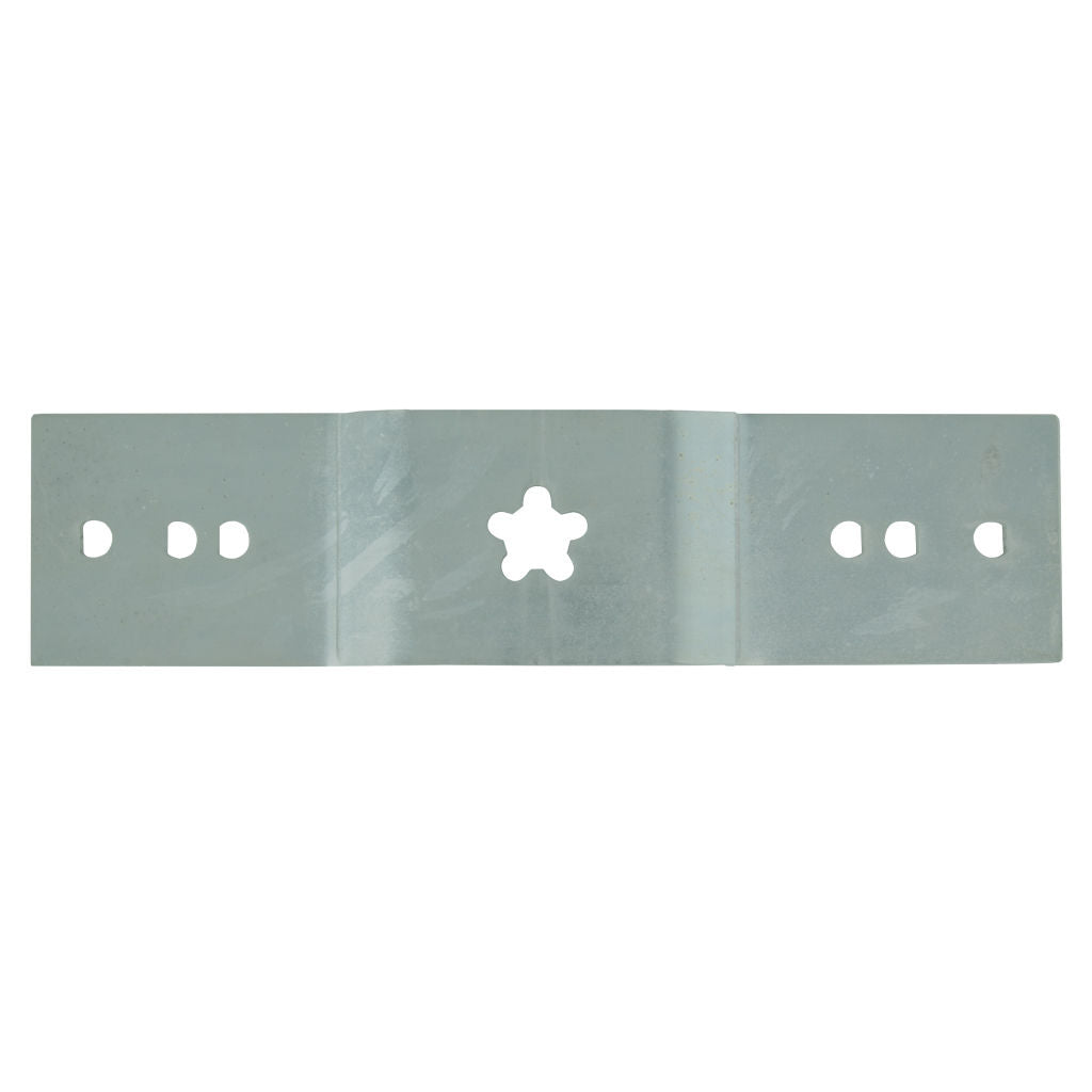 Husqvarna stepped blade bar adapter BLH409 with 5-point star centre hole and three pairs of D-shaped blade mounting holes