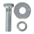Masport disc mounting bolt kit BLH7955 showing 3/8 inch UNF bolt with spring washer and flat washer
