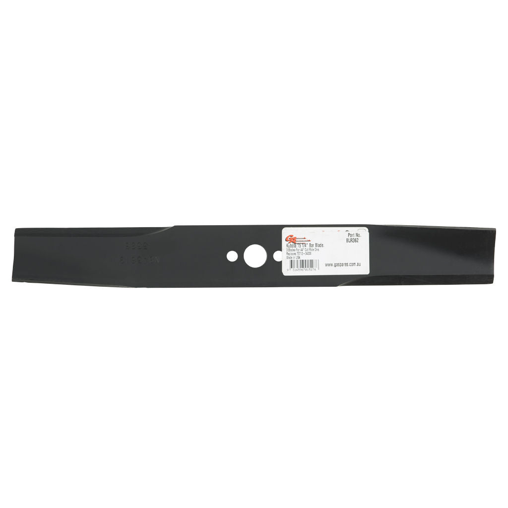 Kubota 15-1/4 inch right hand bar blade for 44 inch cut deck, SKU BLR362