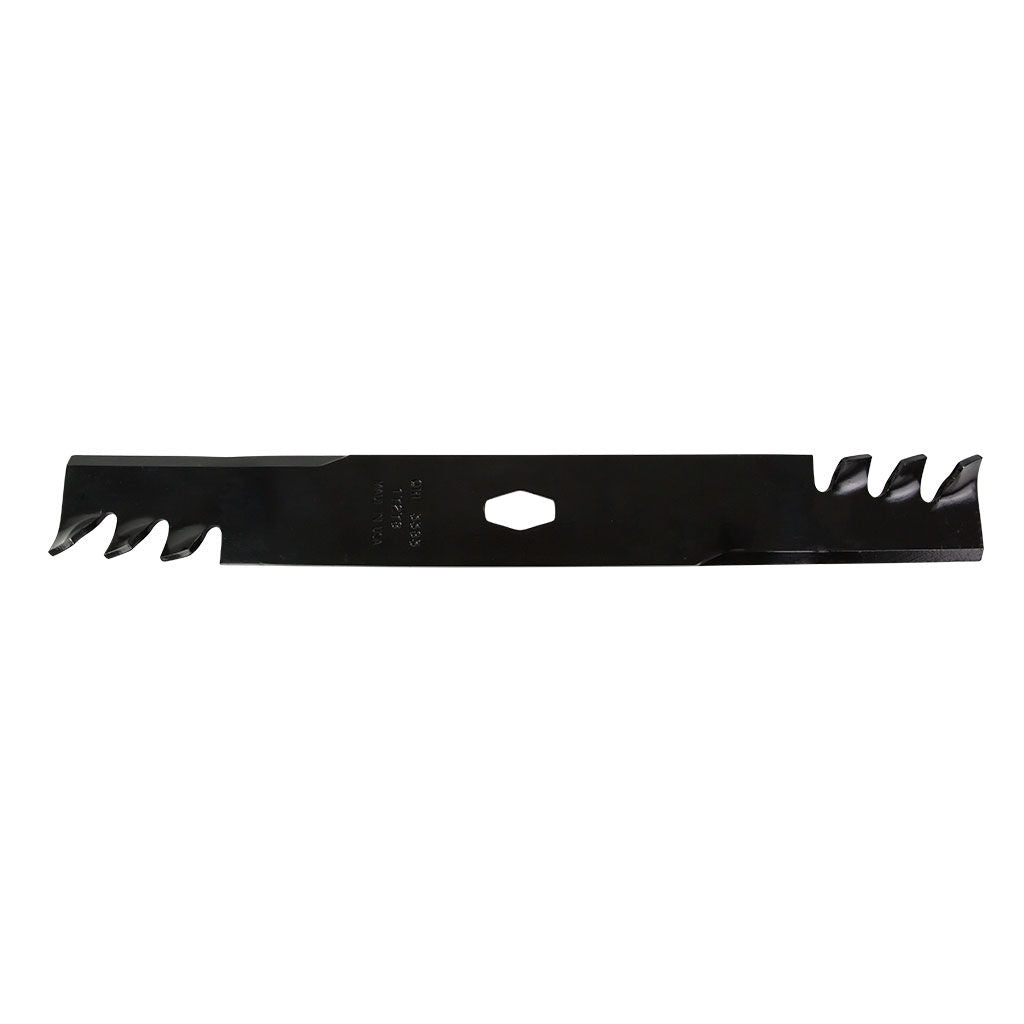 Copperhead mulcher mower blade set, SKU BLR8728, 21-3/16 inch cut, shown flat with mounting holes visible