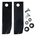 Honda blade and bolt set BNC7660, two heavy duty 2.5mm swing back mower blades with mounting bolts, skin packed