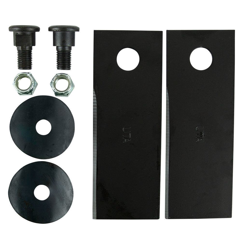 Deutscher blade and bolt set BRC5545, two flat swing back blades with bolts, skin packed for display