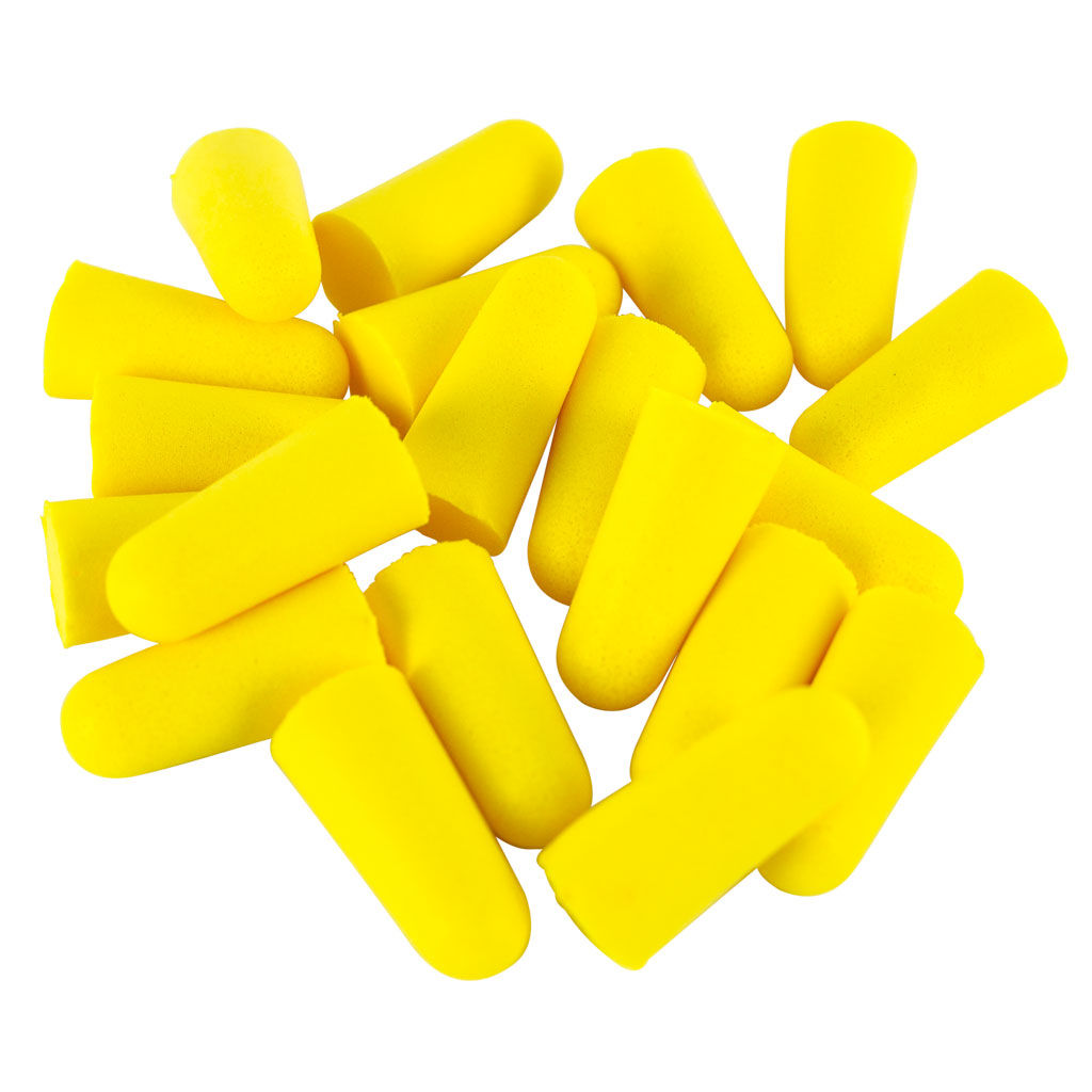 Maxisafe MaxiPlug disposable foam earplugs, tapered red plugs, pack of 10 pairs, SKU BRG5823