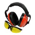 GA Earmuff and Safety Glasses Kit BRG7778 in retail blister display pack with 27dB earmuffs and safety glasses
