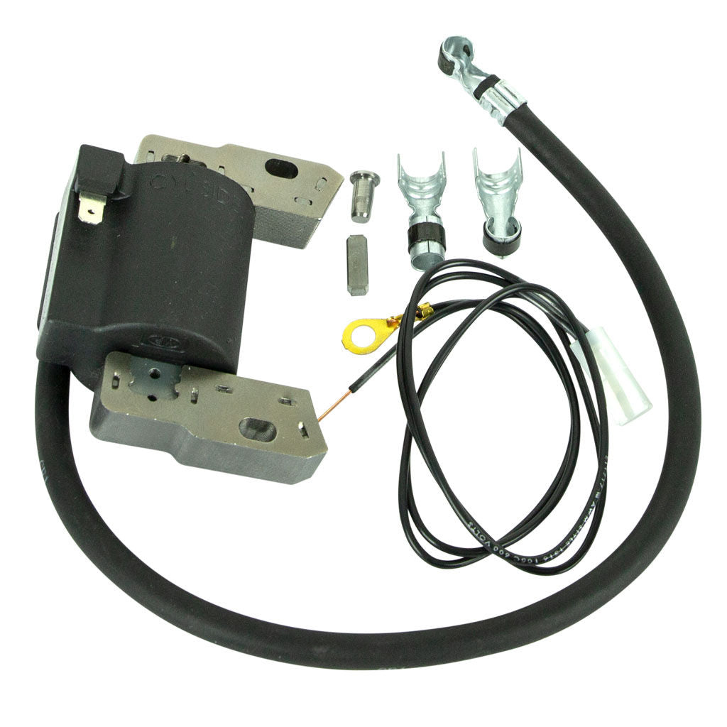 Genuine Briggs &amp; Stratton magneto armature coil, SKU BRI591420, black ignition coil with metal laminations