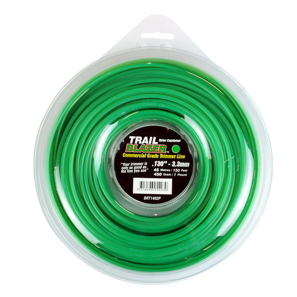 Trail Blazer .130 inch 3.30mm round trimmer line donut, 450g, SKU BRT1402P