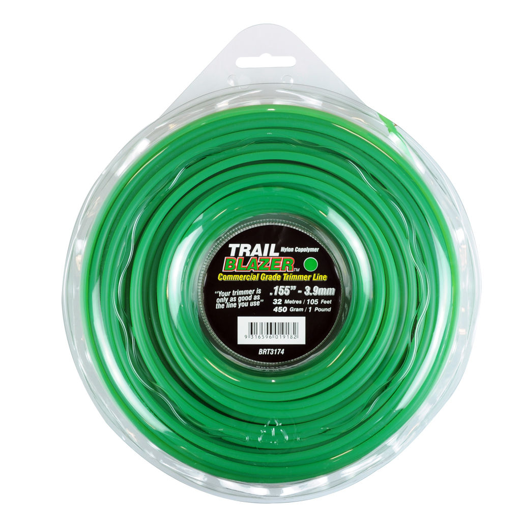 Trail Blazer round trimmer line donut, .155 inch 3.90mm, 32m, SKU BRT3174