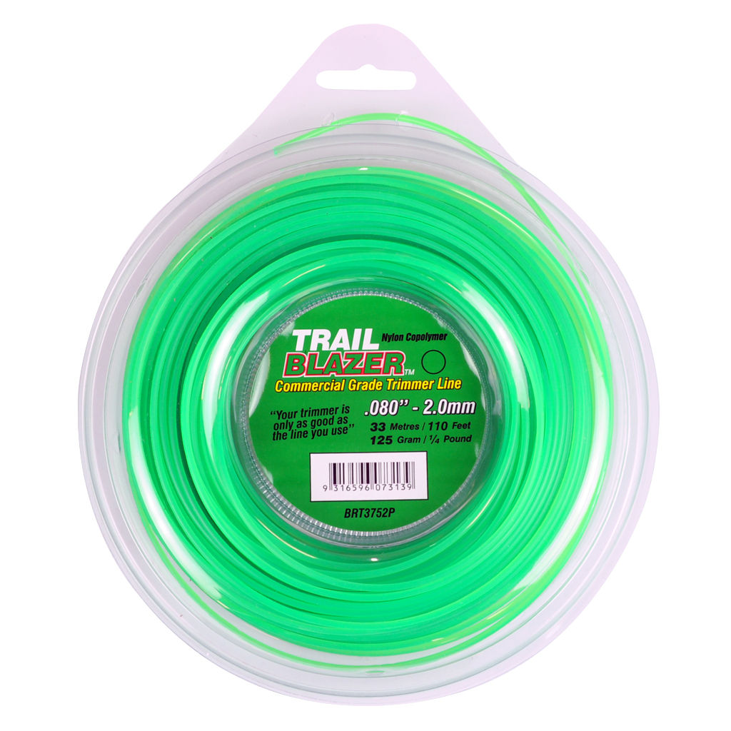 Trail Blazer .080 inch 2.00mm round trimmer line donut, 33m, SKU BRT3752P