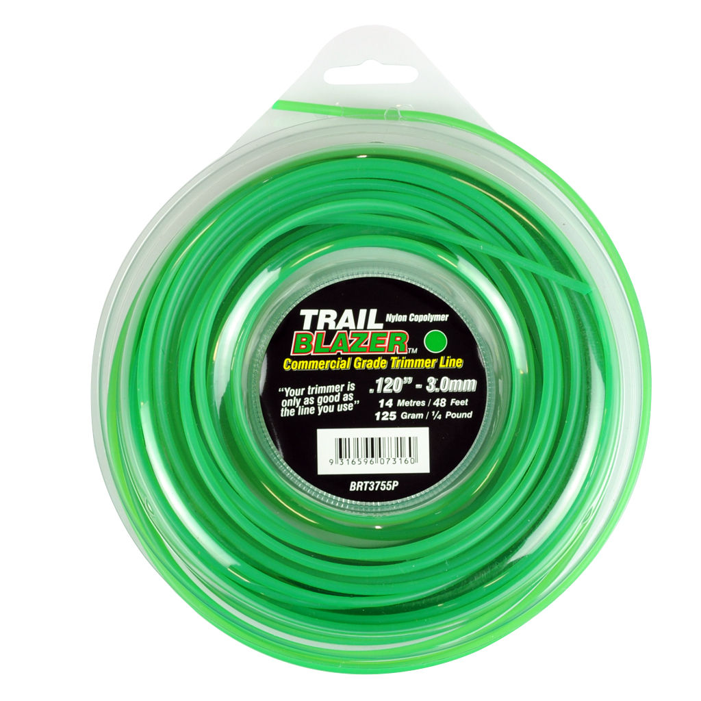 Trail Blazer .120 inch 3.00mm round trimmer line donut, 14m, SKU BRT3755P
