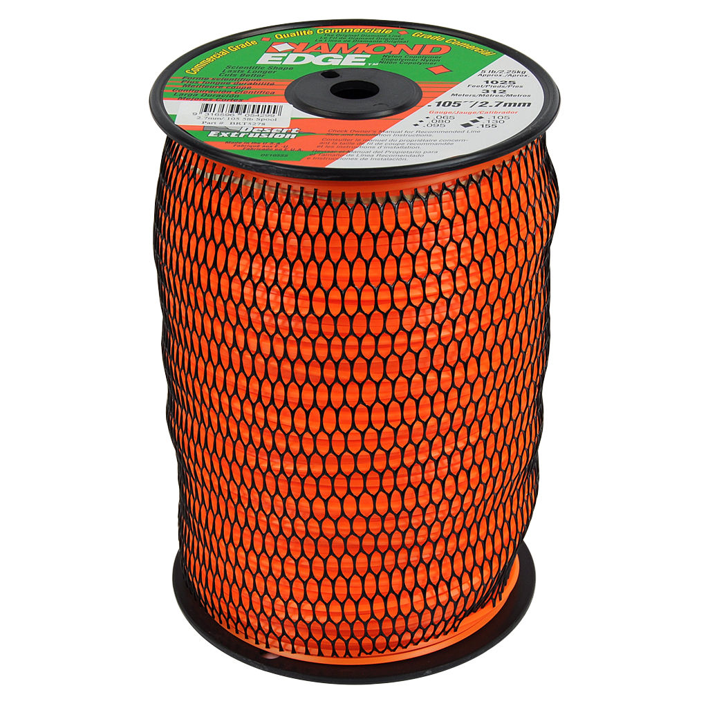 Diamond Edge BRT5278 trimmer line spool, 2.70mm .105 inch square cord, 315 metres