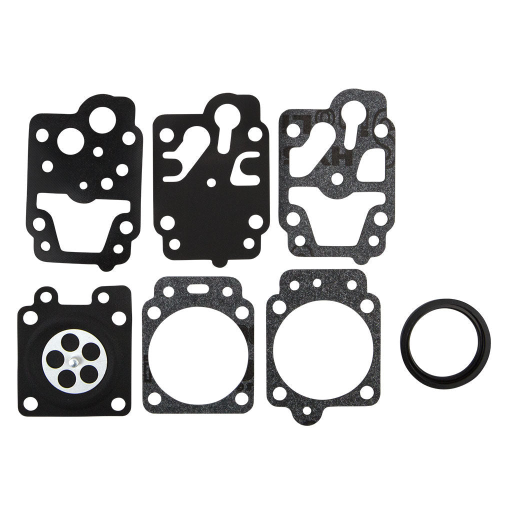 Non-genuine Walbro D20-WYJ diaphragm and gasket set, SKU CAS8702, showing carburettor diaphragms and gaskets