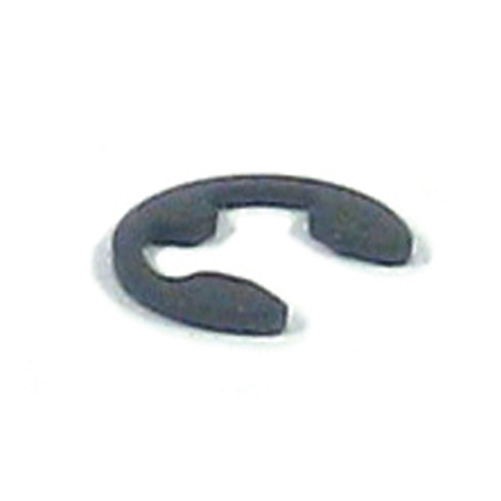 Universal 9mm E-Clip CHD5174, small black metal E-style retaining clip shown for product identification