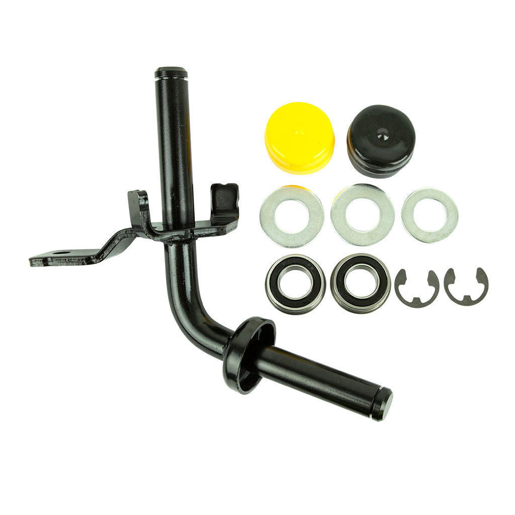 Non-genuine John Deere left-hand steering spindle kit CHD8435 with bearings, washers, E-clips and caps