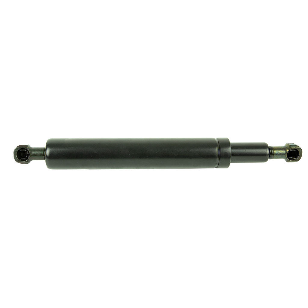 CHD8542 steering damper with two 10 mm ball socket connectors and steel bands, shown for BigDog and HUSTLER ZTR mowers