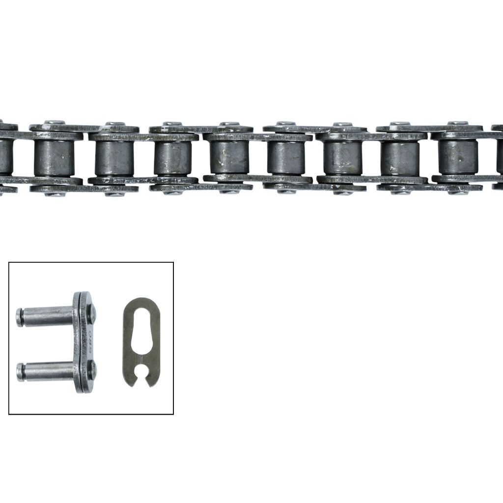 Greenfield late model drive chain, #40 roller chain 1/2″ x 5/16″, 78 pins with joiner, SKU CHM5709