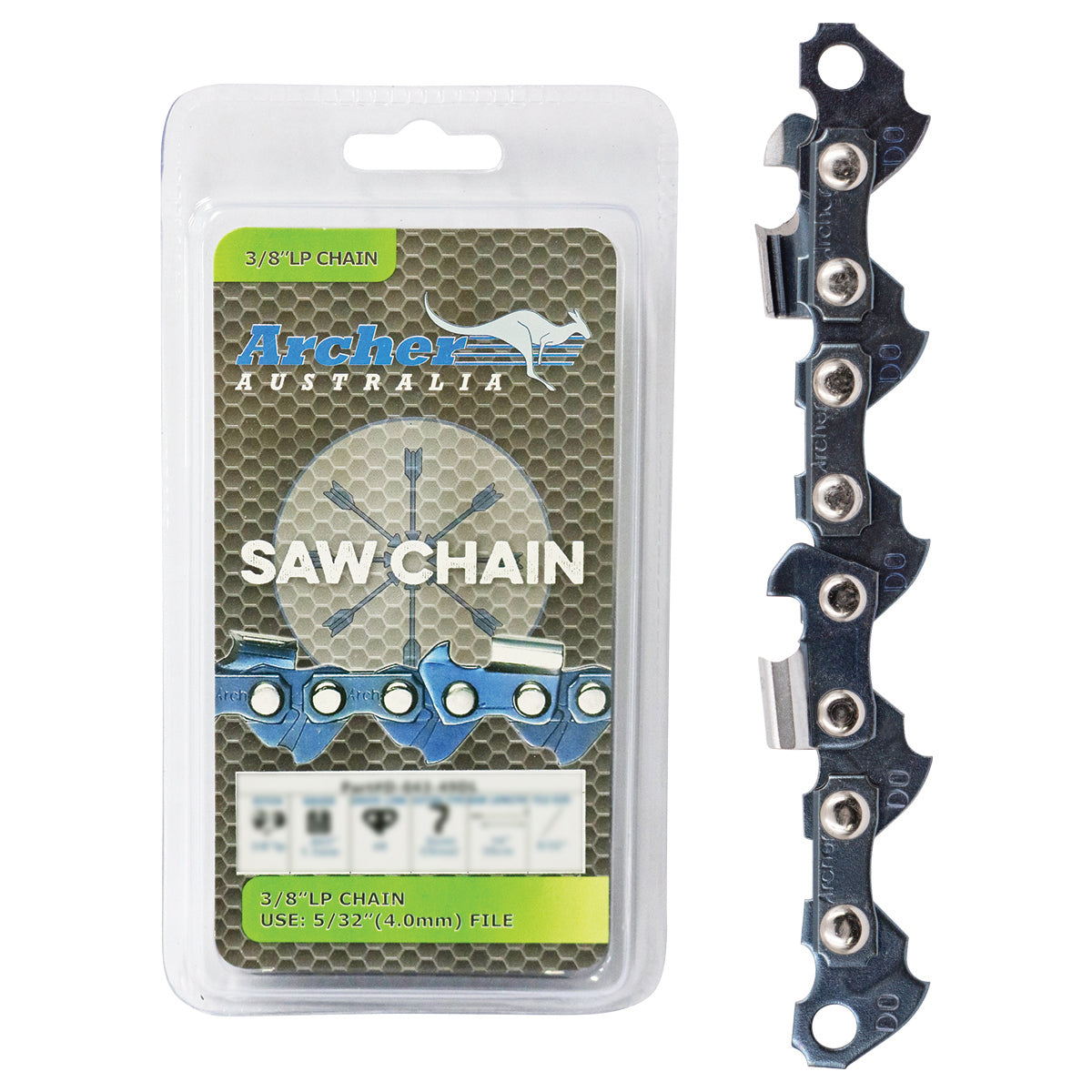 Chain Loop Semi Chisel - 3/8" LP, .050", 52DL By Jakmax - 050-52DL - featured image