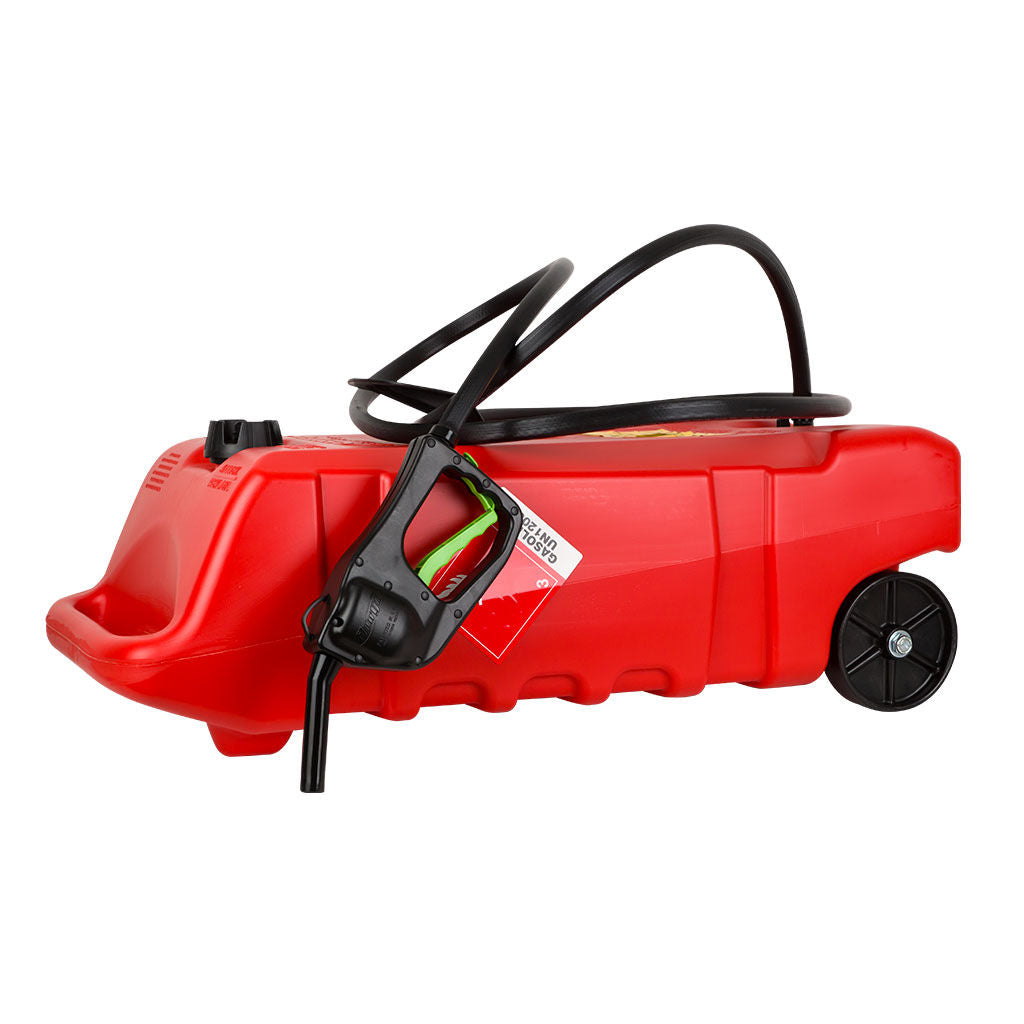 Scepter DuraMax 53 litre portable fuel container FUE6534 with wheels and handle, shown upright