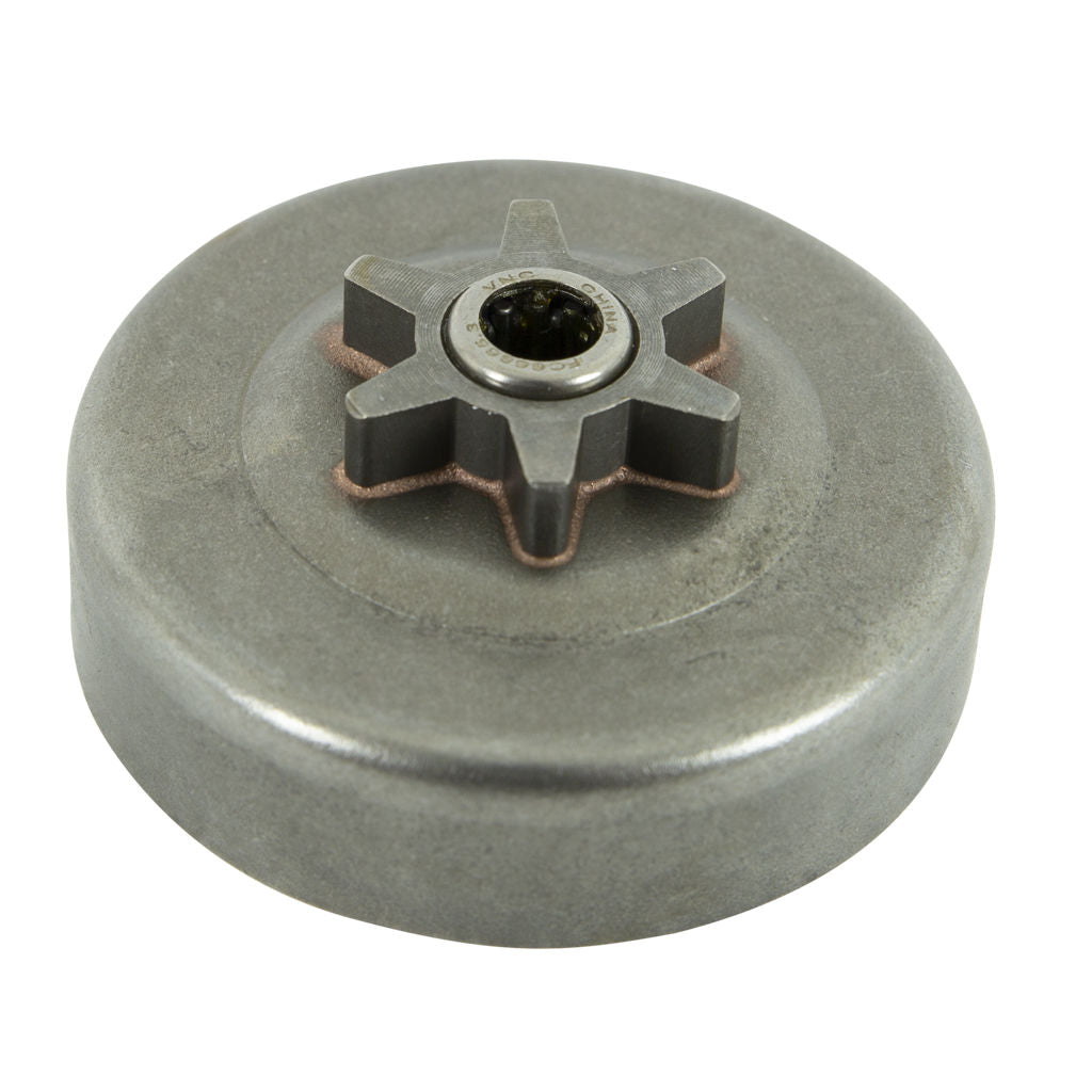 PROKUT one-piece spur sprocket GAF108567 for 3/8 inch low profile chain with 6 drive teeth and clutch drum