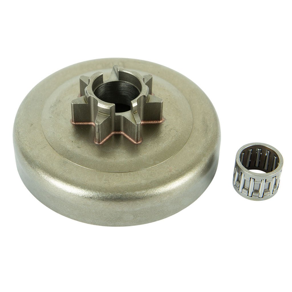 PROKUT one-piece spur sprocket GAF513471, .325 inch pitch, 7 drive teeth, with clutch drum and bearing