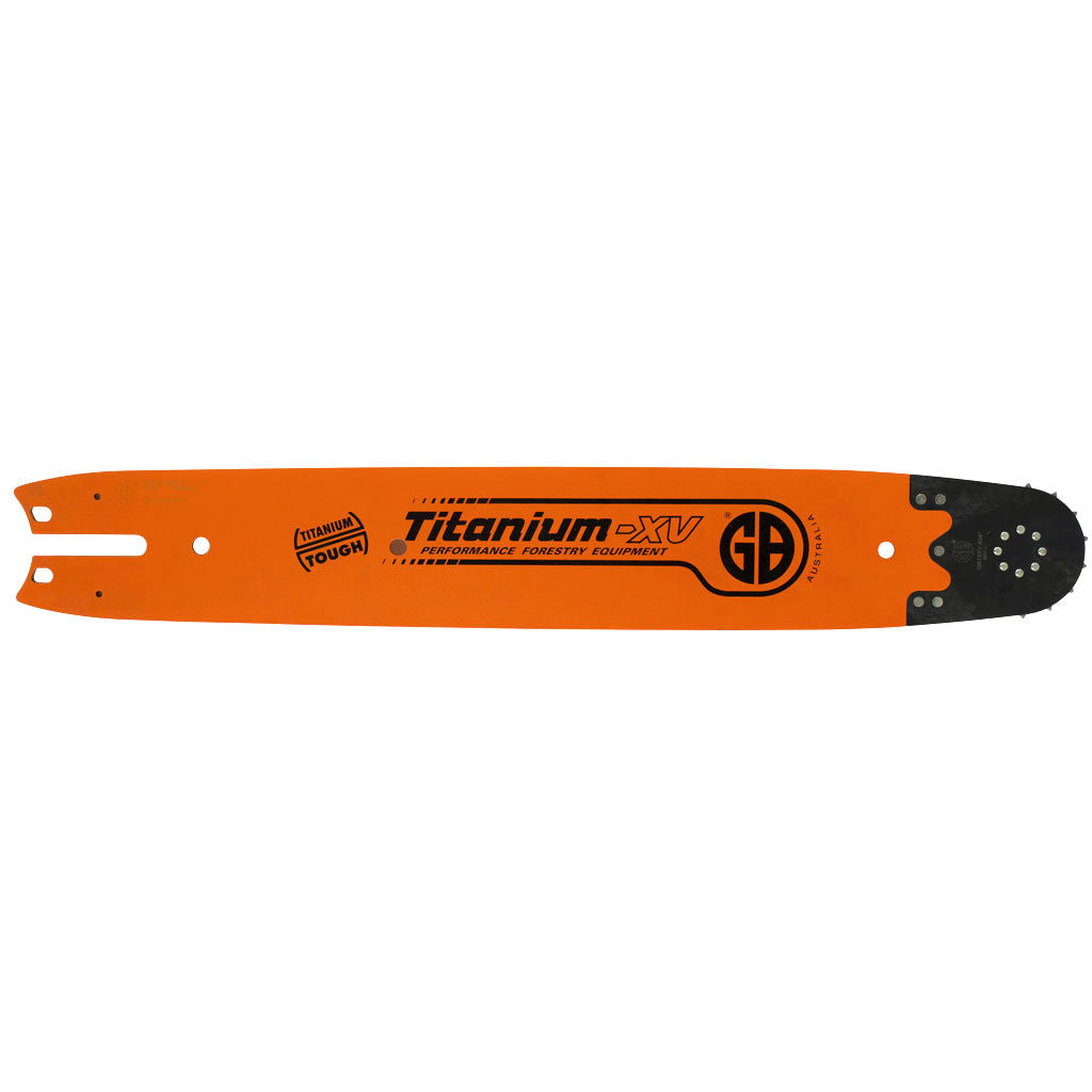 HARVESTER 23 inch replaceable nose Titanium XV chainsaw bar, .404 inch pitch, .080 inch gauge, SKU GBFFF2-23-80XV