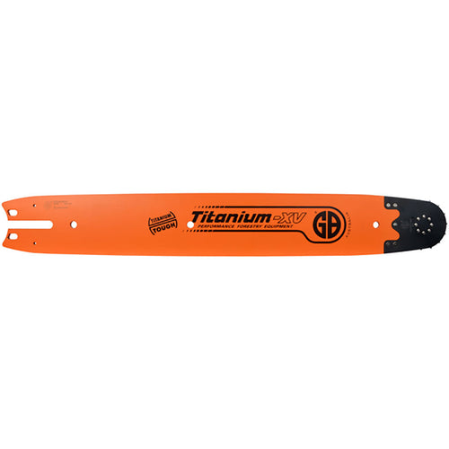 25 inch GB replacement nose titanium XV chainsaw guide bar, .404 inch pitch, .080 inch gauge, SKU GBFFF2-25-80XV