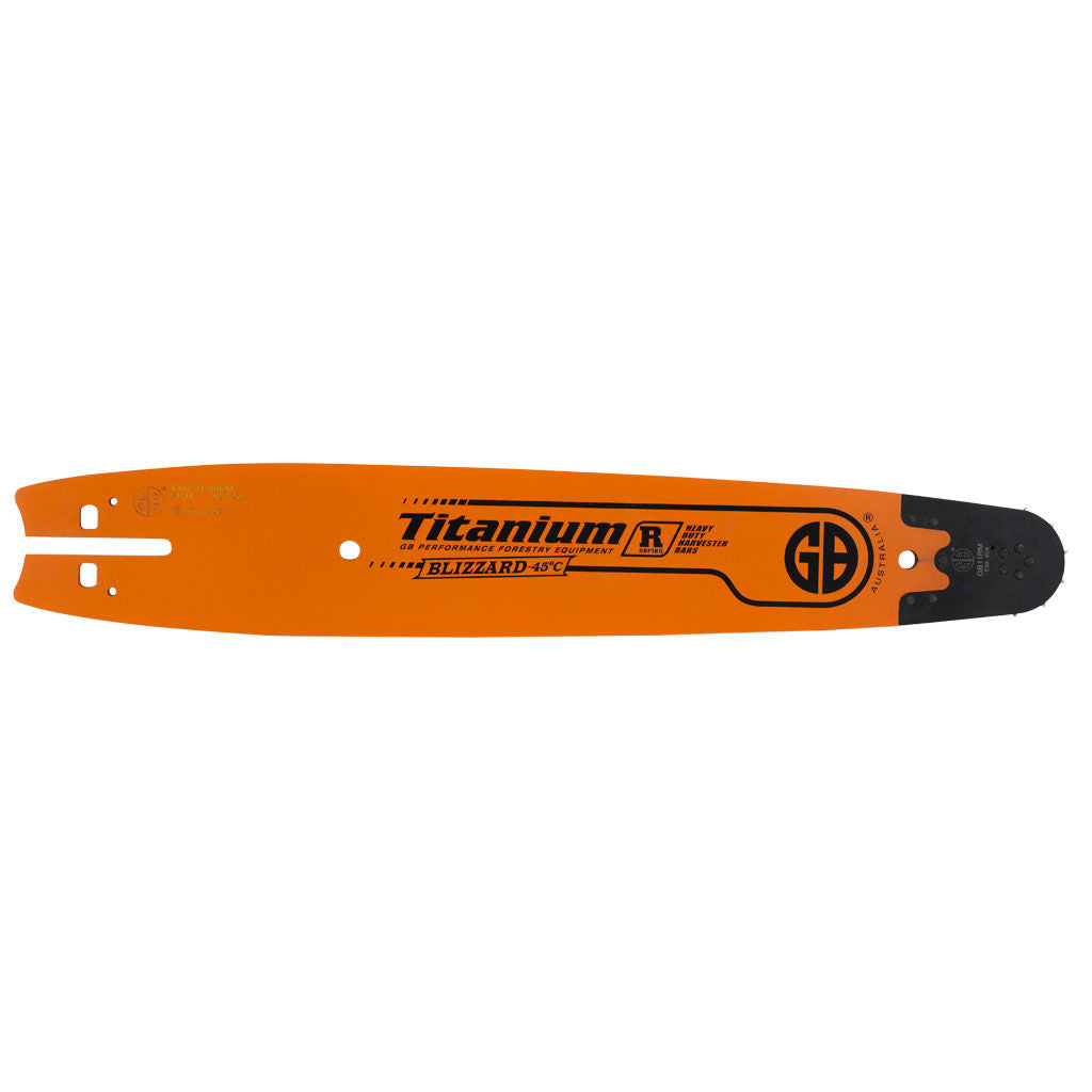 21 inch GB replacement nose harvester bar with .404 inch pitch and .080 inch gauge, SKU GBFFM2-21-80RM