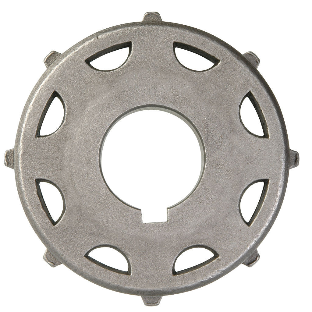 HARVESTER 3/4 inch pitch 8 tooth LogMax drive sprocket, SKU GBFGB702A, showing toothed steel sprocket body