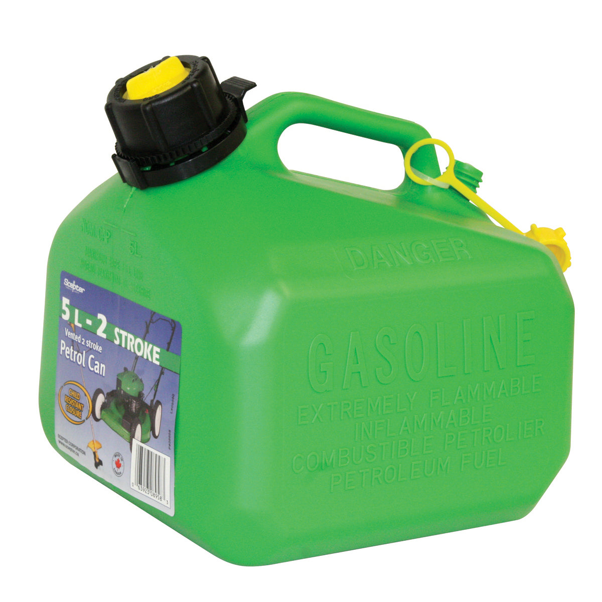 5 Litre Jerry Can - Green Two Stroke By Jakmax - featured image