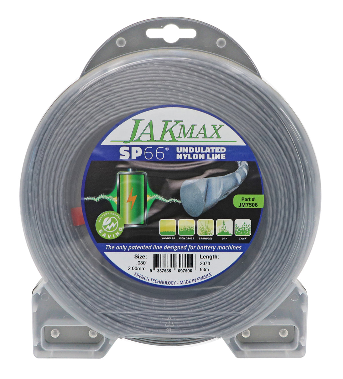 1/2lb Donut - .105"/2.65mm - SP66 Undulated Nylon Line By Jakmax - featured image