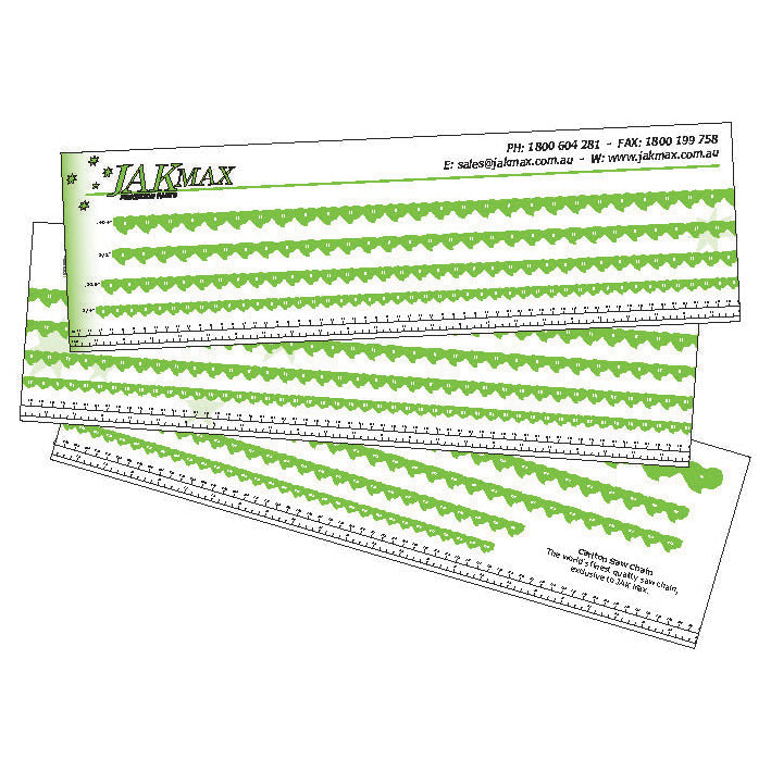 Jak Max Chain Measuring Chart Sticker By Jakmax - image 1