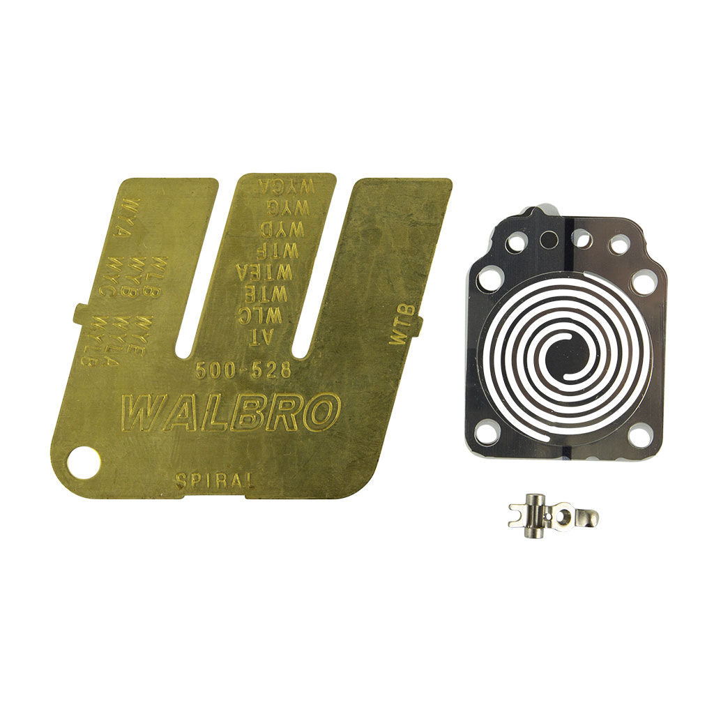 Genuine Walbro K2-WYTA spiral metering diaphragm upgrade kit with gaskets, metering lever and brass ″W″ gauge in
