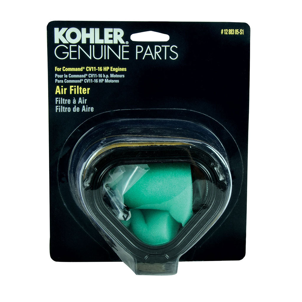 Kohler air filter and pre-filter kit KOH1288305-S1 for Command CV11-16 engines, showing both filter elements