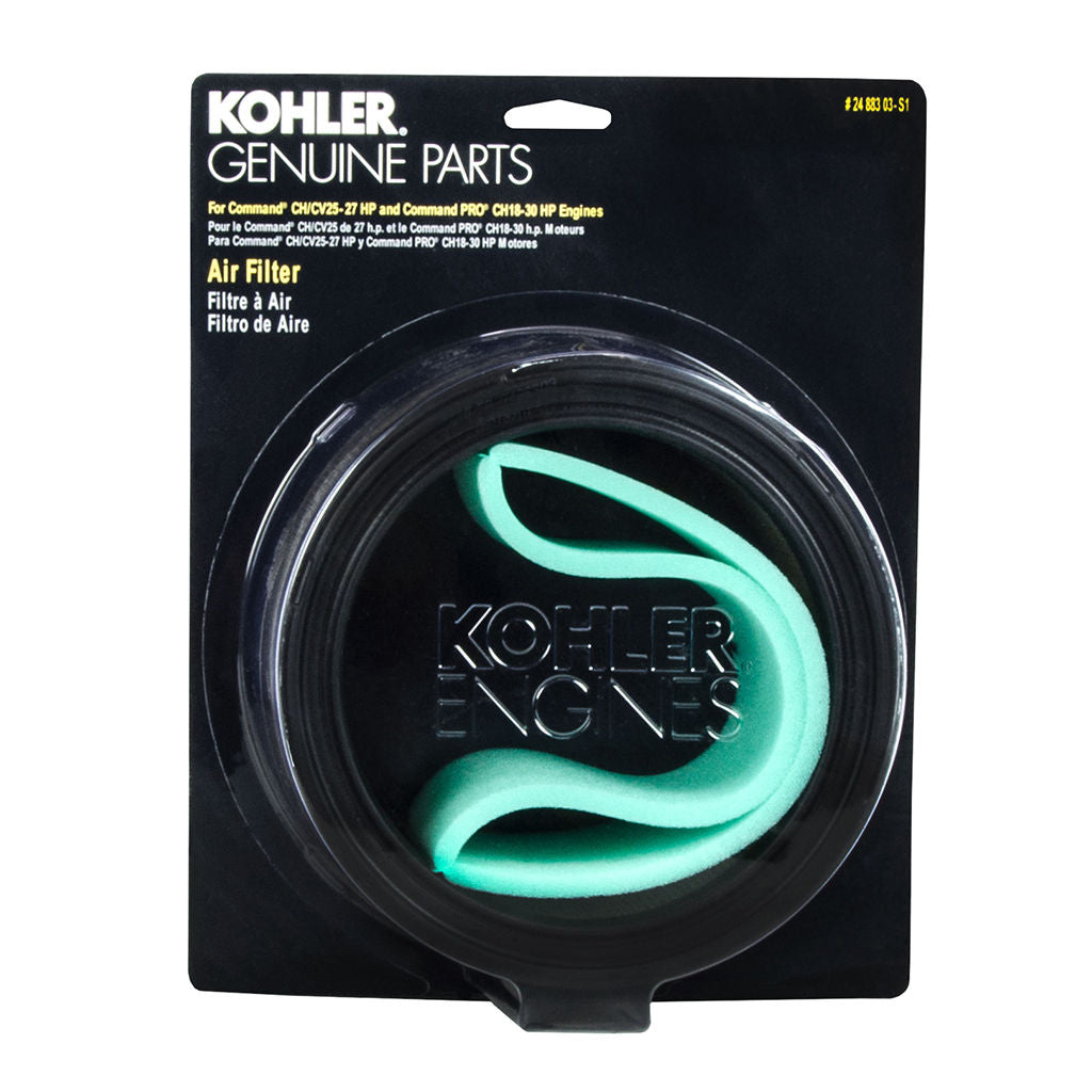 KOHLER air filter and pre-filter kit KOH2488303-S, round cartridge filter with pre-filter wrap, 173mm outside diameter
