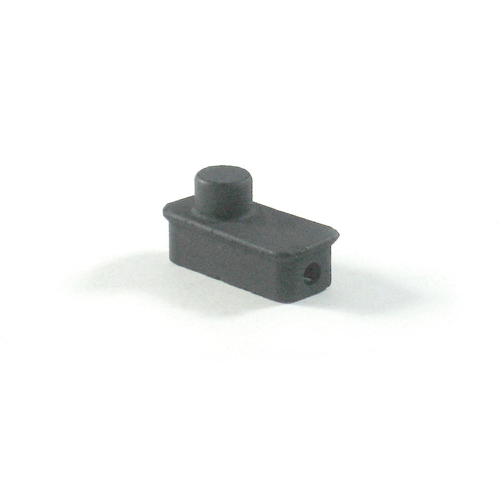 GASPARES LHL631 early rectangular type spark plug cover for Victa mowers, shown as a moulded black plug boot