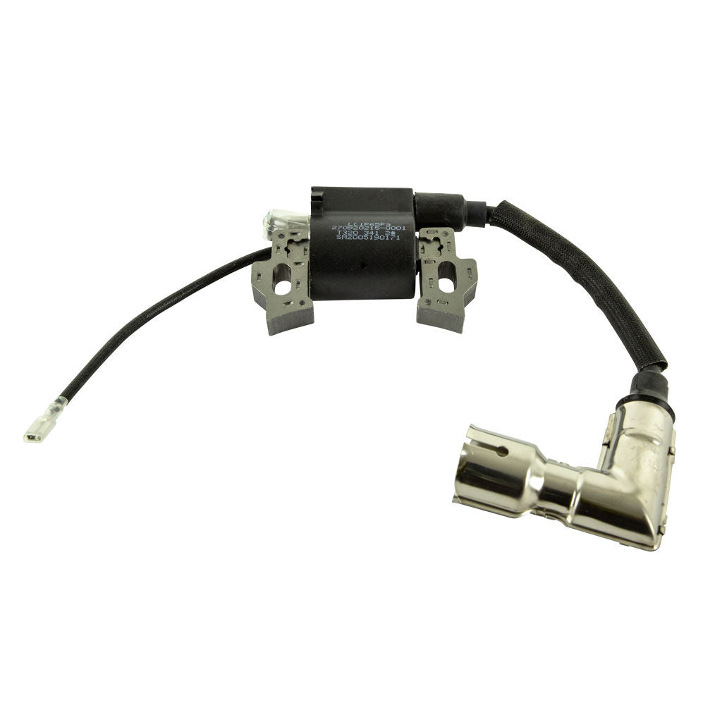 LONCIN ignition coil assembly for LC1P series engines, SKU LON270920177-0001, shown as a small black coil unit with mounting