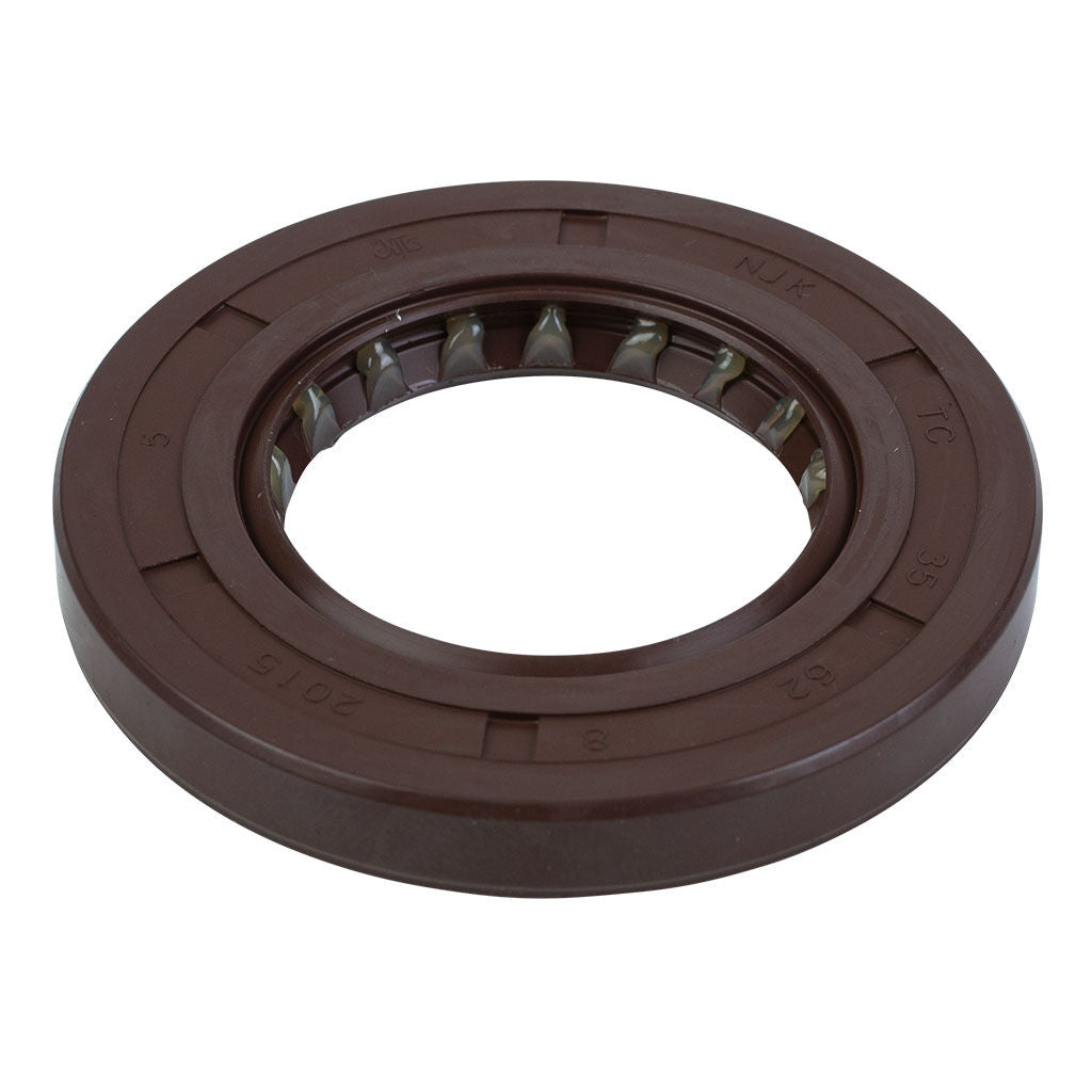 LONCIN oil seal 35x62x8 mm, SKU LON380650436-T390, round black rubber seal with metal casing