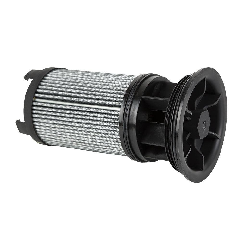 OIP8710 hydraulic reservoir filter for Hustler mowers, cylindrical filter element shown as a replacement part