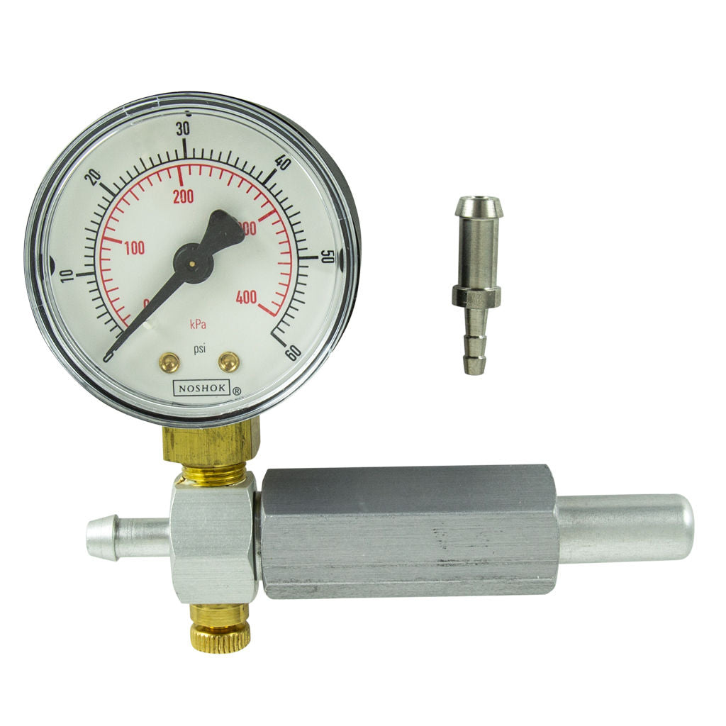 OREGON OMK57-11-1 pressure gauge with dial and fitting, product photo.