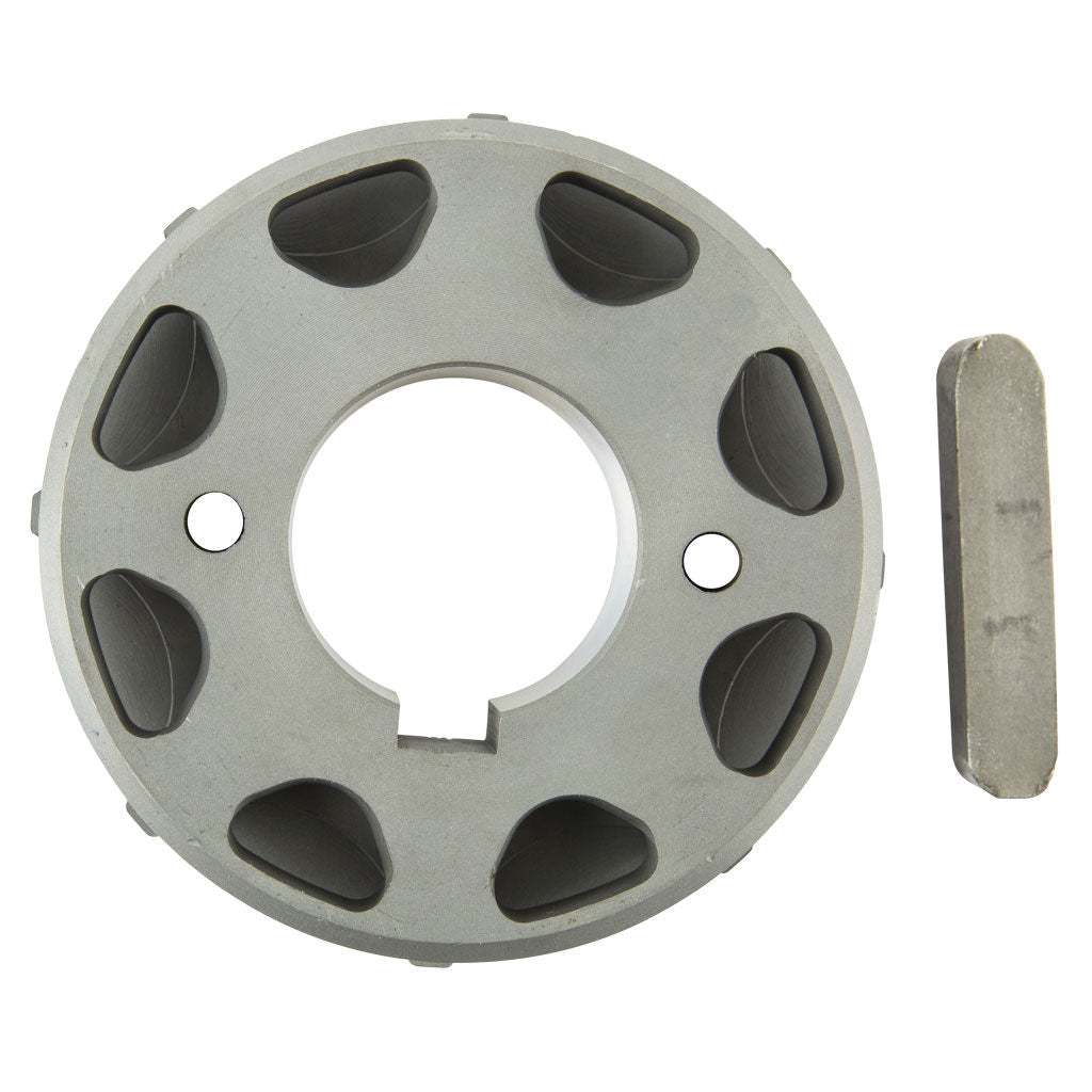 Harvester 8-tooth 3/4 inch pitch rim sprocket with 35 mm bore and 10 mm keyway, SKU OMKOR8-35MM-10MM
