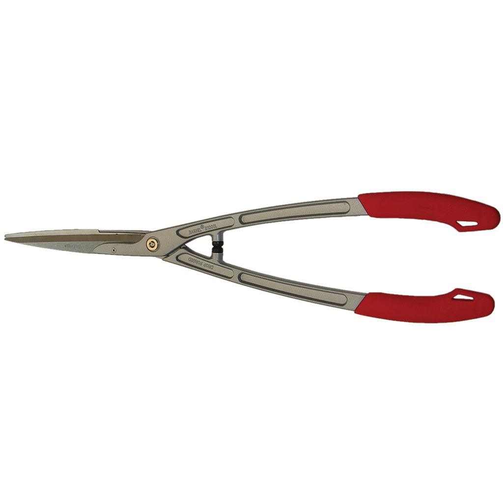 Barnel USA PRNB1000L light weight forged hedge shear with 700mm straight hard chrome blades and TPR grips