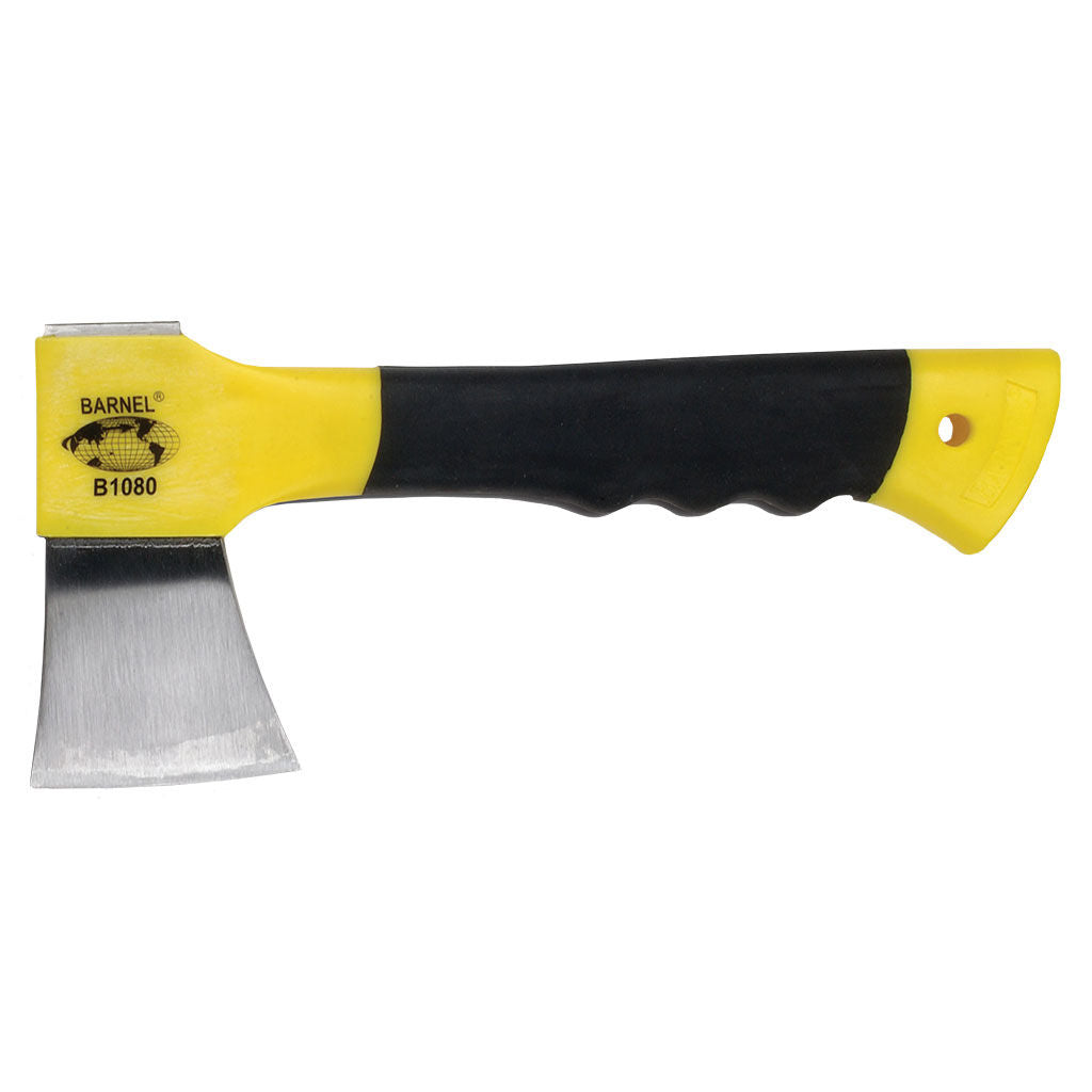 Barnel USA outdoor axe PRNB1080 with ABS handle, TPR grip and reinforced nylon belt sheath